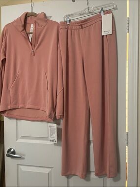 lululemon athletica Dusty Rose Zip Hoodie Set